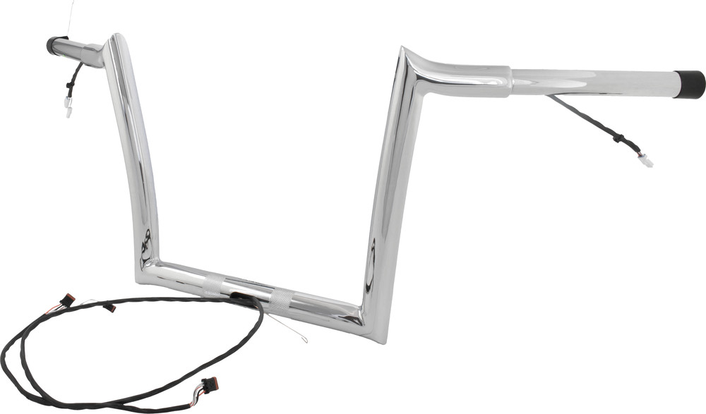 BAGGERNATION 12" OEM MONKEY BAR PRE WIRED CHROME `15-23 FLTR