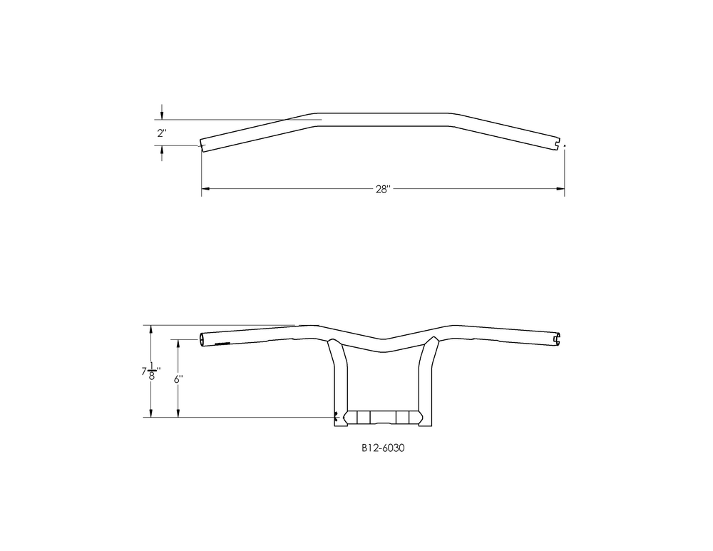 BURLY BRAND SID 10" BAR 1" TBW BLACK