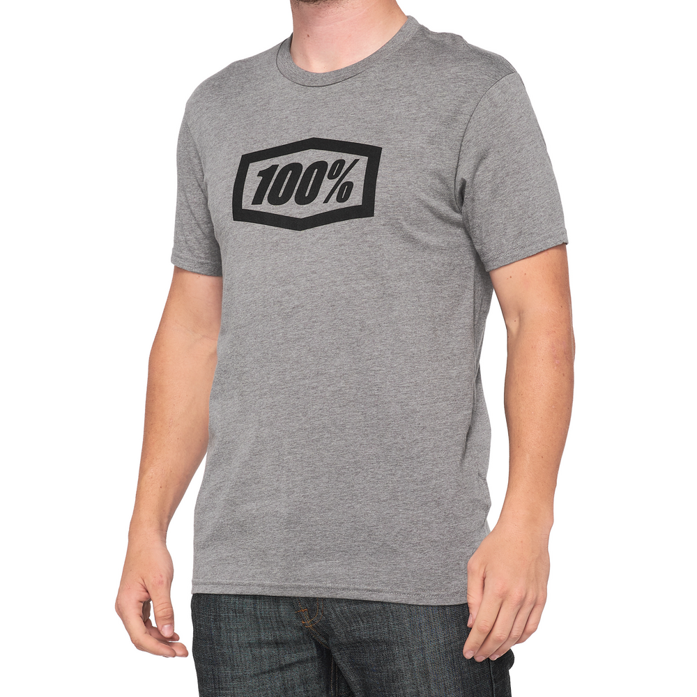ICON SS TEE HEATHER GREY MD