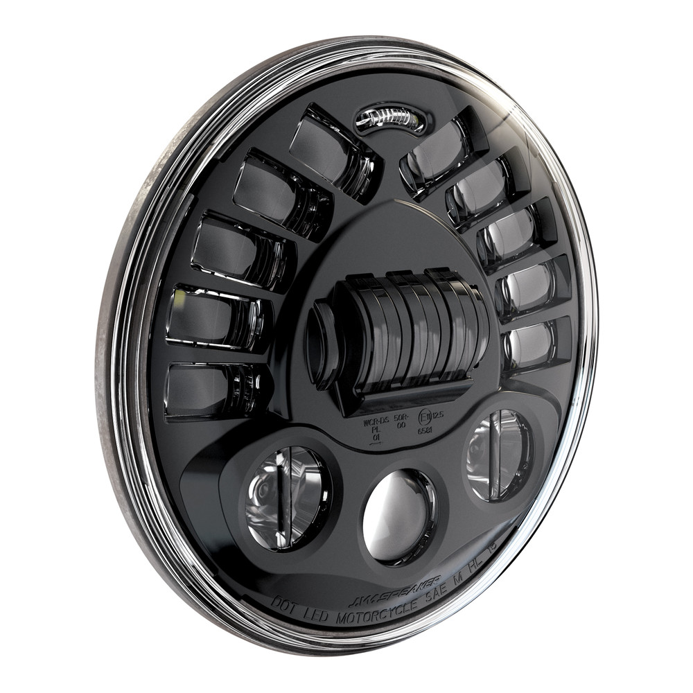 JW SPEAKER 8790A2 ADAPTIVE HEADLT 7" BLK BEZEL