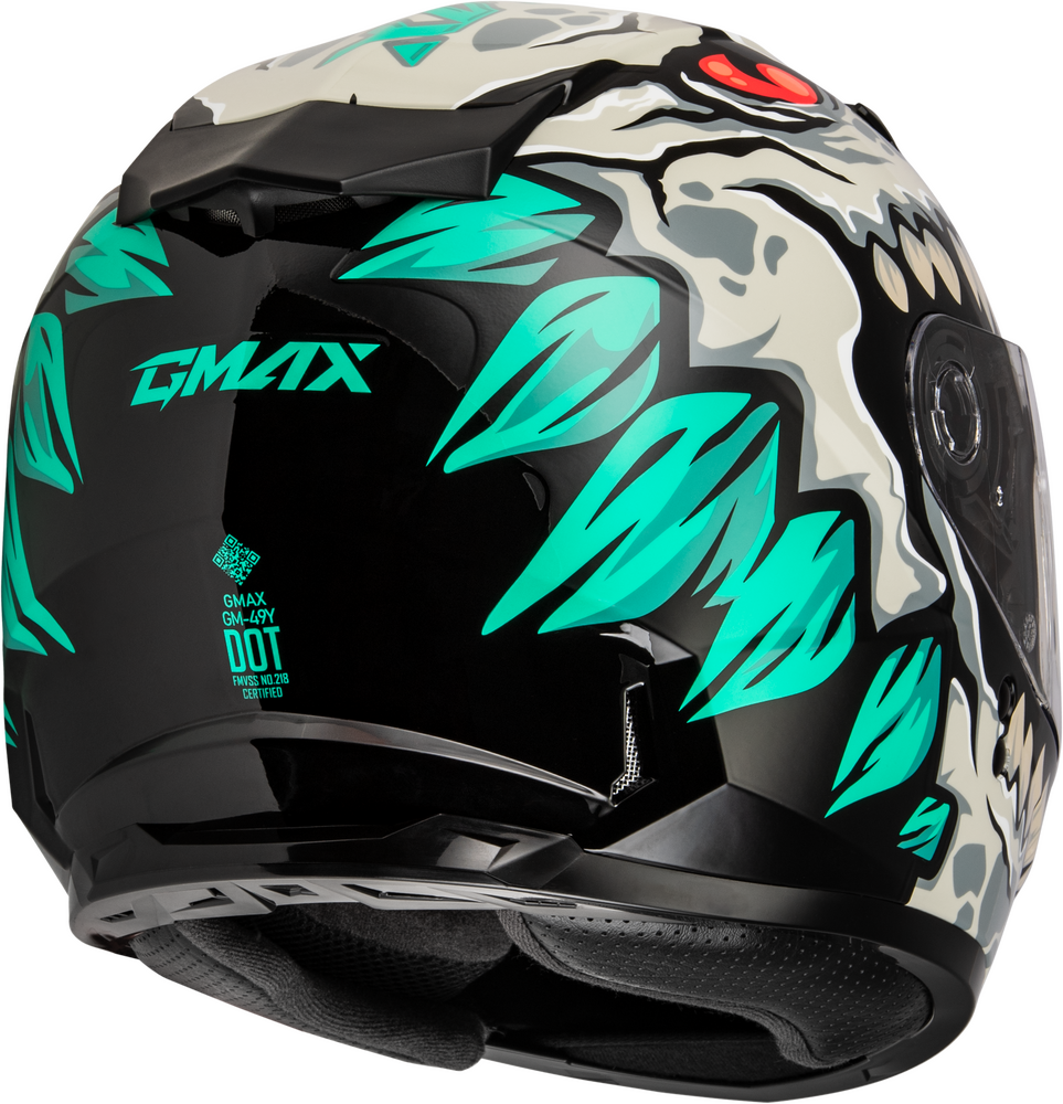 GMAX YOUTH GM-49Y DRAX SNOW HELMET SILVER YL