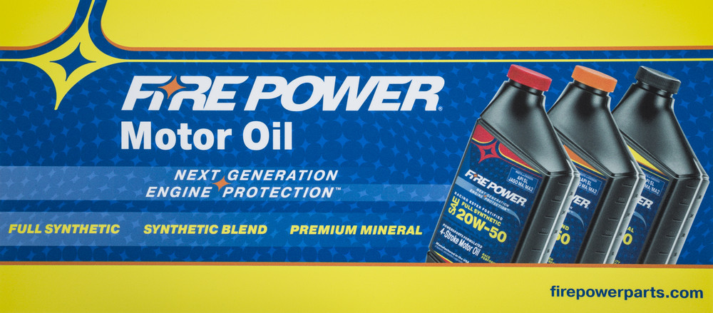 FIRE POWER OIL DISPLAY SIGN