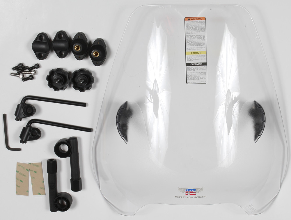 NATIONAL CYCLE DEFLECTOR SCREEN QUICKSET 7/8" CLEAR