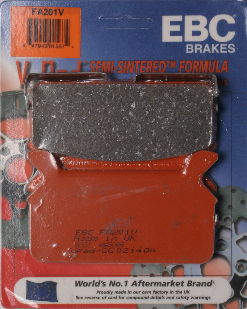 EBC Brakes Semi-Sintered Rear Brake Pads For Harley Touring 1986-1999