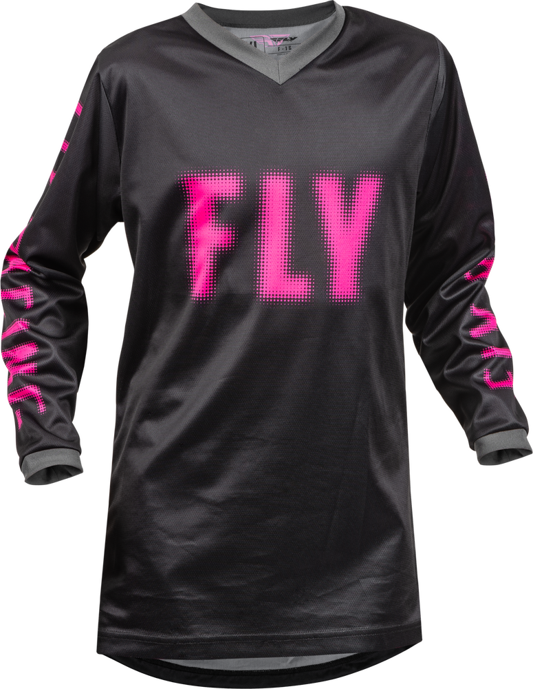 FLY RACING YOUTH F-16 JERSEY BLACK/PINK YS