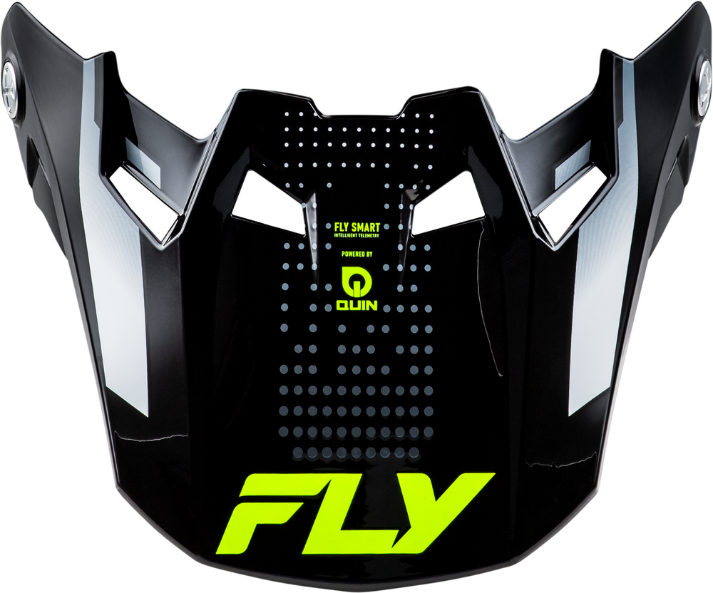 Fly Racing 2025 Formula S Visor — Black Carbon/Grey/Hi-Vis
