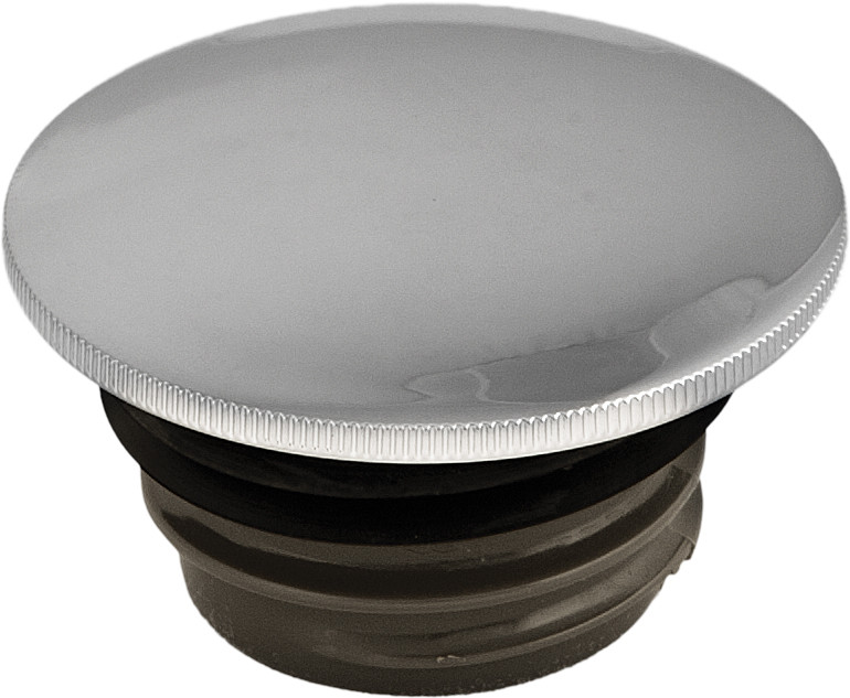 Harddrive Gas Cap Screw-In Smooth Vented Chrome `96-24