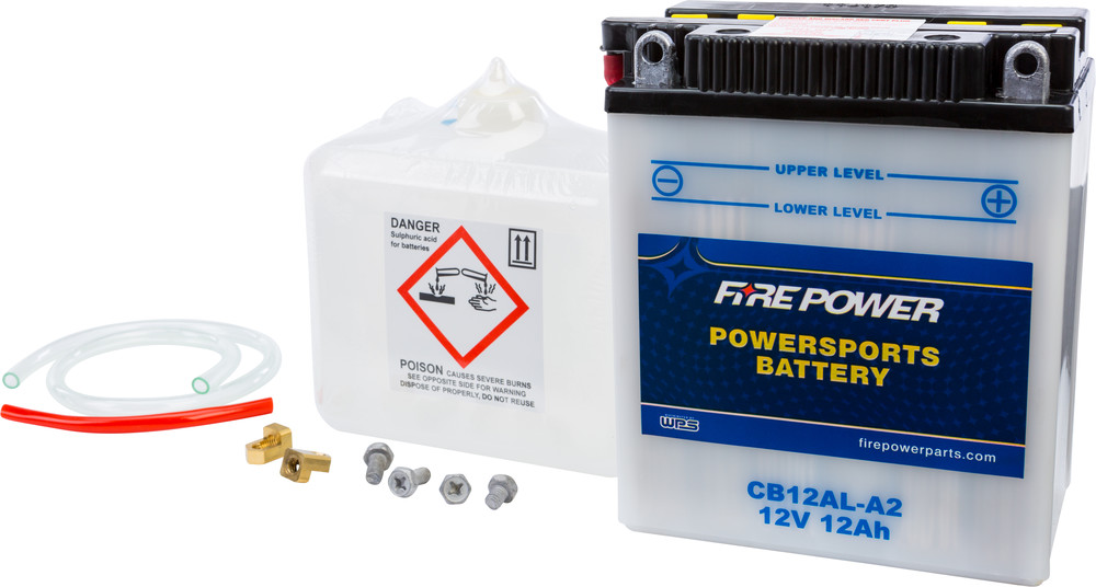 FIRE POWER BATTERY W/ACID CB12AL-A2 12V HEAVY DUTY