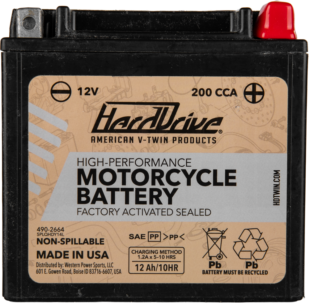 HIGH PERFORM BATTERY YTX14L CCA 200
