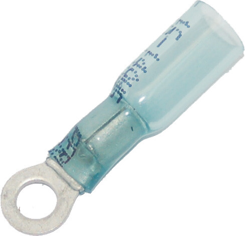 NAMZ CUSTOM CYCLE RING TERMINAL HEAT SEALABLE #8 16-14 25-PK