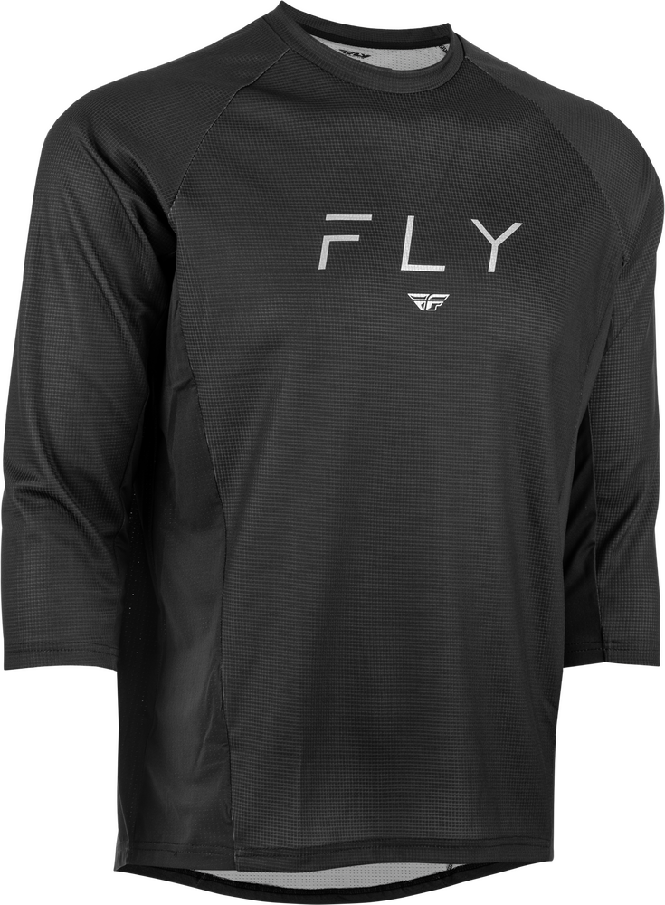 Fly Racing Ripa 3/4 Sleeve Jersey — Black/Grey