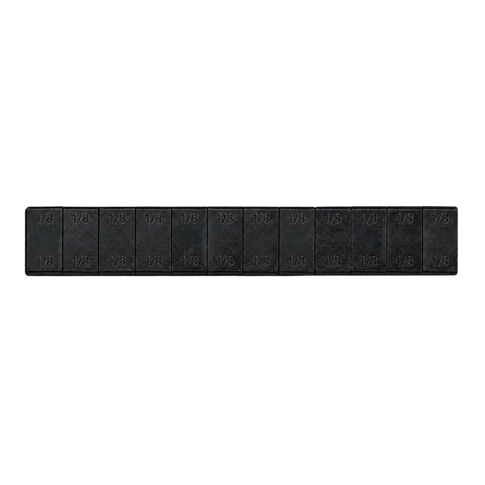 Fire Power Wheel Weights 1/8 Oz Black 12 Pcs/48 Strips/Box