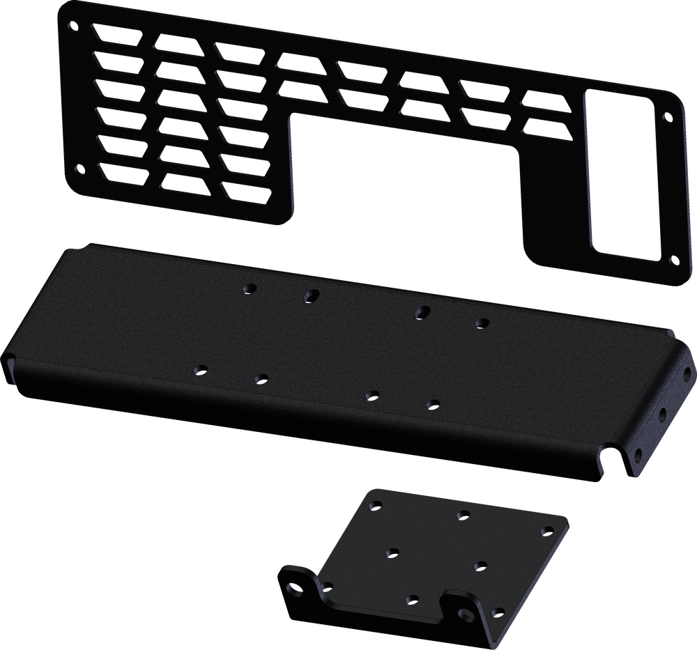 KFI WINCH MOUNT W/GRILL