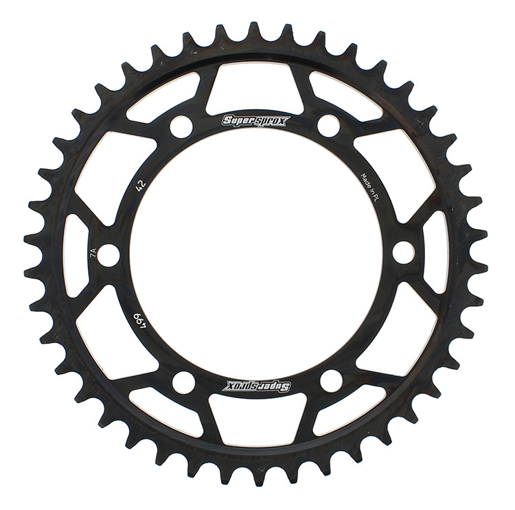 REAR SPROCKET STEEL 42T-530 BLK KAW