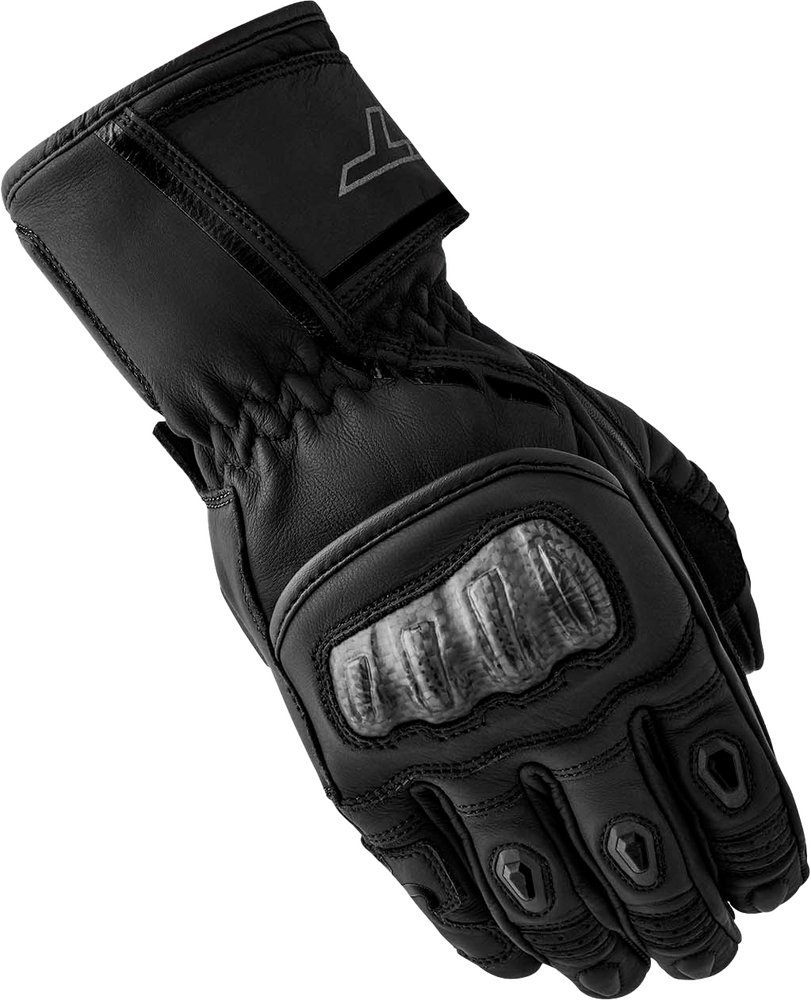 Rst S1 D3O LADIES GLOVE BLACK LEATHER MD — Black