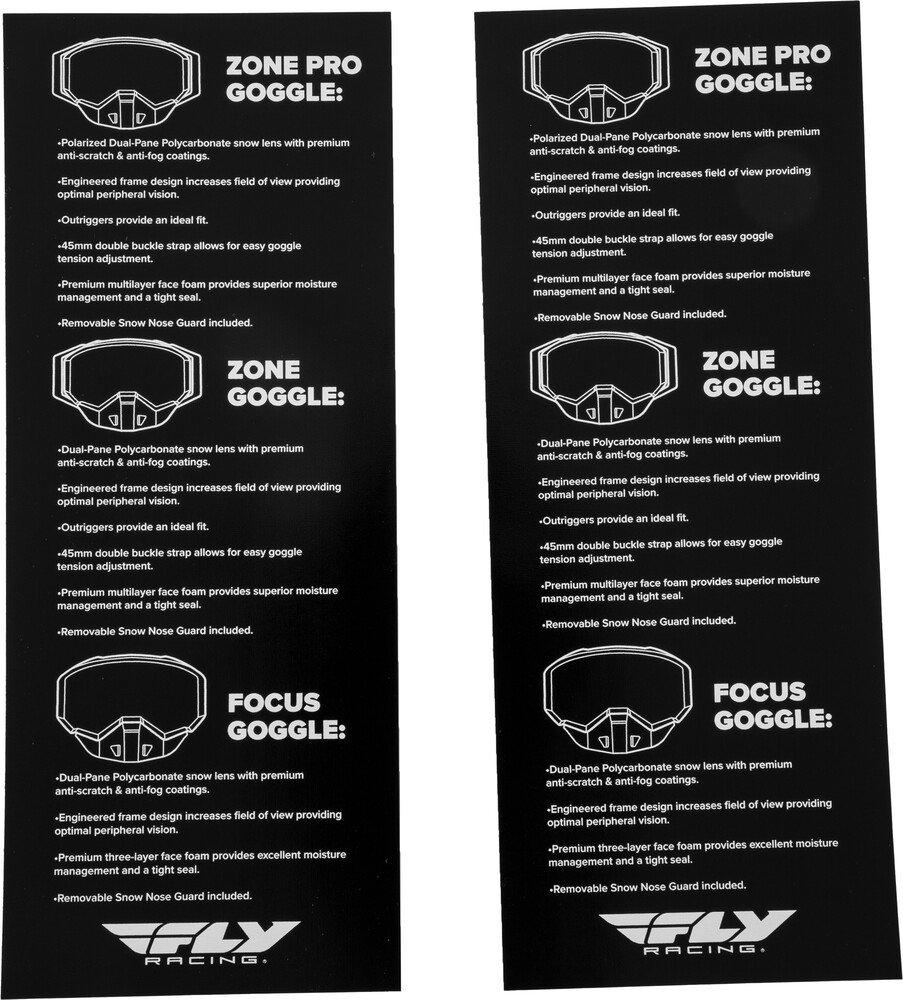 FLY RACING SNOW BULLET POINT MAGNET 4X10
