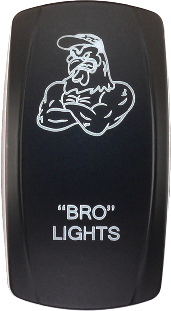 XTC Power Products Dash Switch Rocker Face - Bro Lights