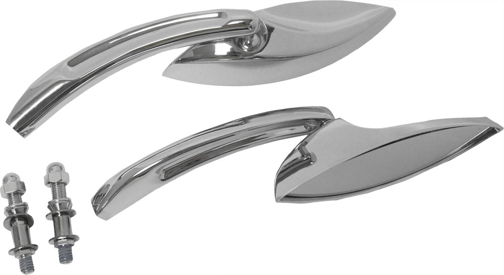 Harddrive Mirrors Chrome Eliptical Chrome