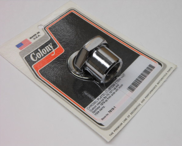 Colony Machine Chrome Stem Nut Fx 71-87 XL 79-87