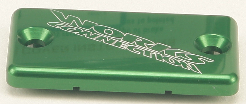 WORKS FRONT BRAKE COVER GREEN