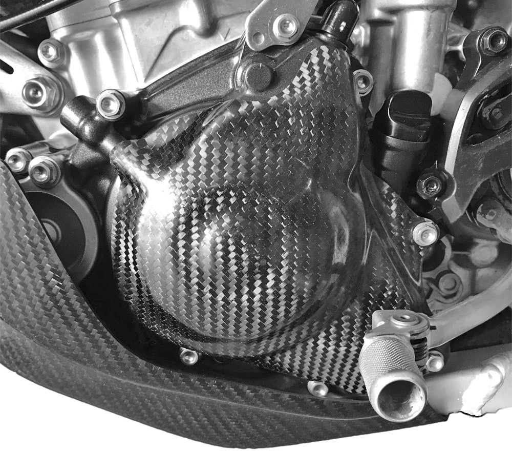 CARBON FIBER IGNITION COVER HON CRF450R/RX