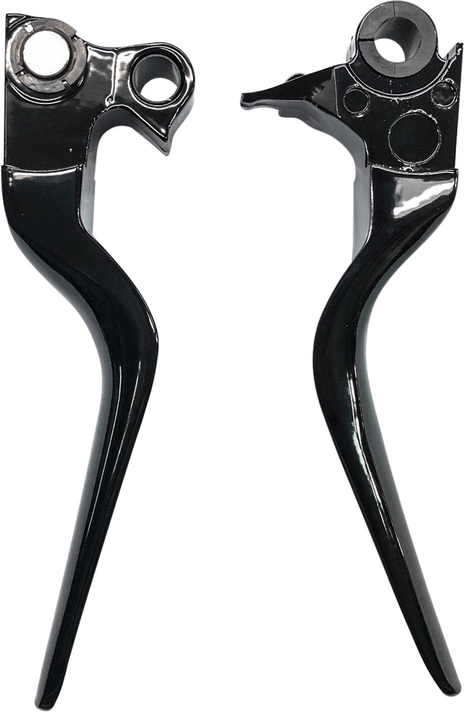 HARDDRIVE LSR LEVER SET BLACK BIG TWIN 96-16 XL 96-03 W/CABLE CLUTCH