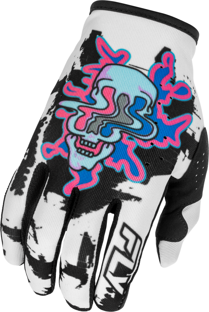 Fly Racing 2026 Lite Warp Gloves — White/Blue/Pink