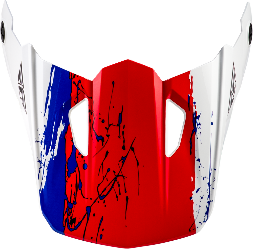 Fly Racing Kinetic Drip Youth Visor (2026) — Red/Black/White
