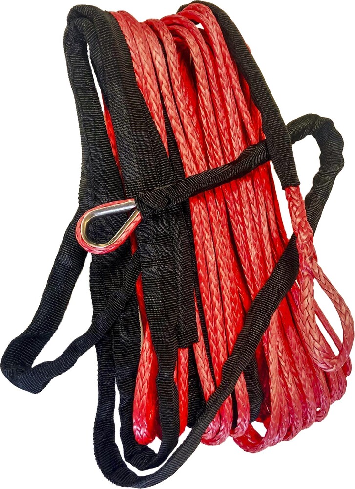 OPEN TRAIL SYNTHETIC WINCH ROPE 3/16" DIAMETER X 50 FT. RED