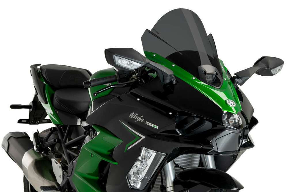 PUIG WINDSCREEN Z-RACING DARK SMOKE KAW