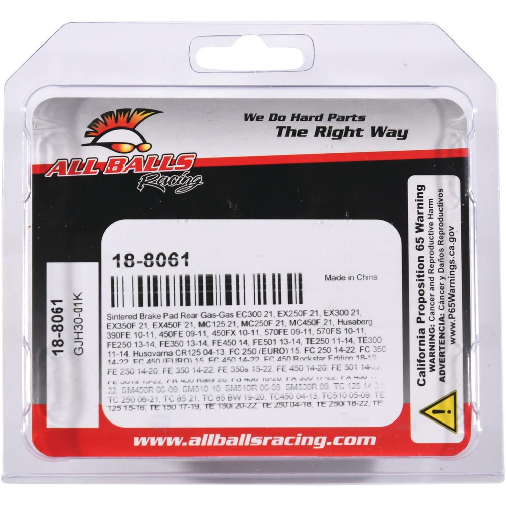 ALL BALLS BRAKE PAD KIT SINTERED