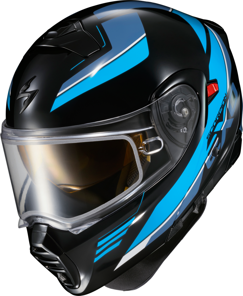 SCORPION EXO EXO-GT930 COLD WEATHER HELMET MODULUS BLK/BLU LG