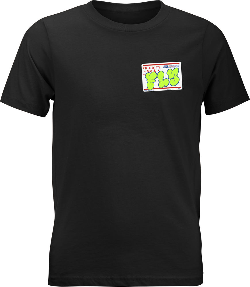 FLY RACING YOUTH FLY GRAFFITI TEE BLACK YL