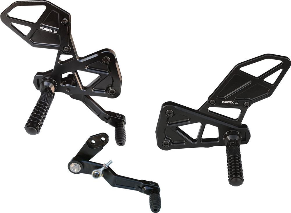 VORTEX REAR SET COMPLETE BLK SUZ