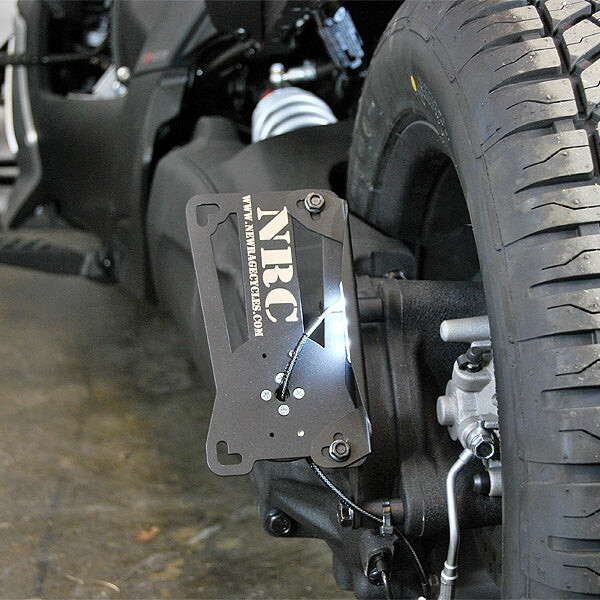 New Rage Cycles Side Mount License Plate For Can Am Ryker 2019-2025