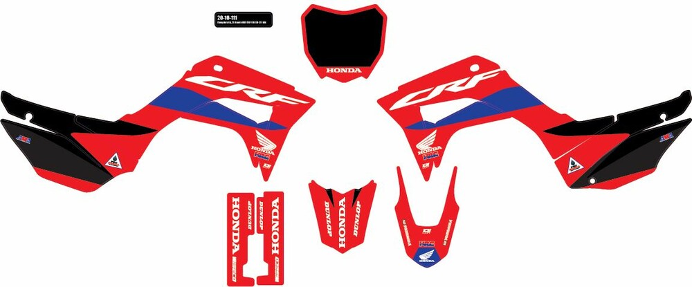 D-COR COMP KIT HONDA HRC BLACK BG