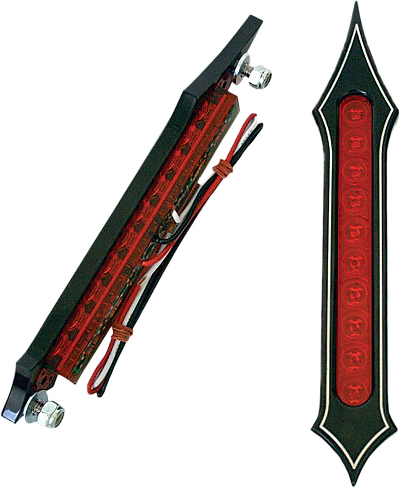 Accutronix Tribal Bag Lights Black W/Red Lens