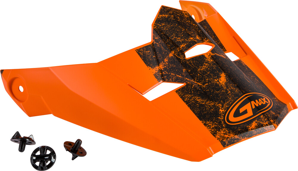 Gmax MX-46 Dominant Visor w/ Screws — Orange/Black