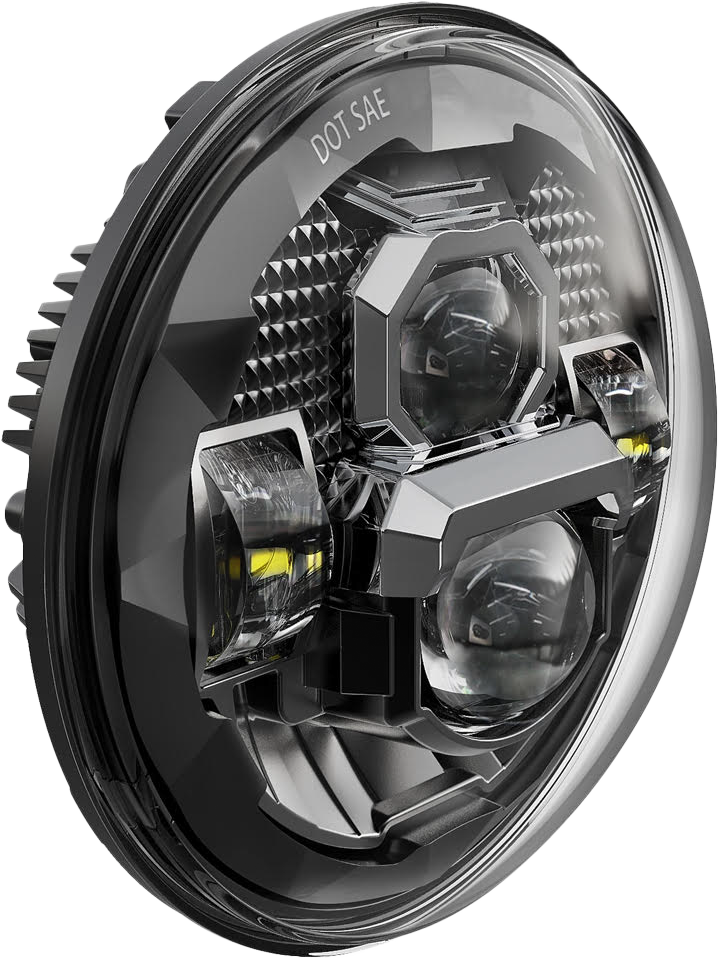 PATHFINDER 7" LED HEADLIGHT RUGGED ULTRA VIEW BLACK