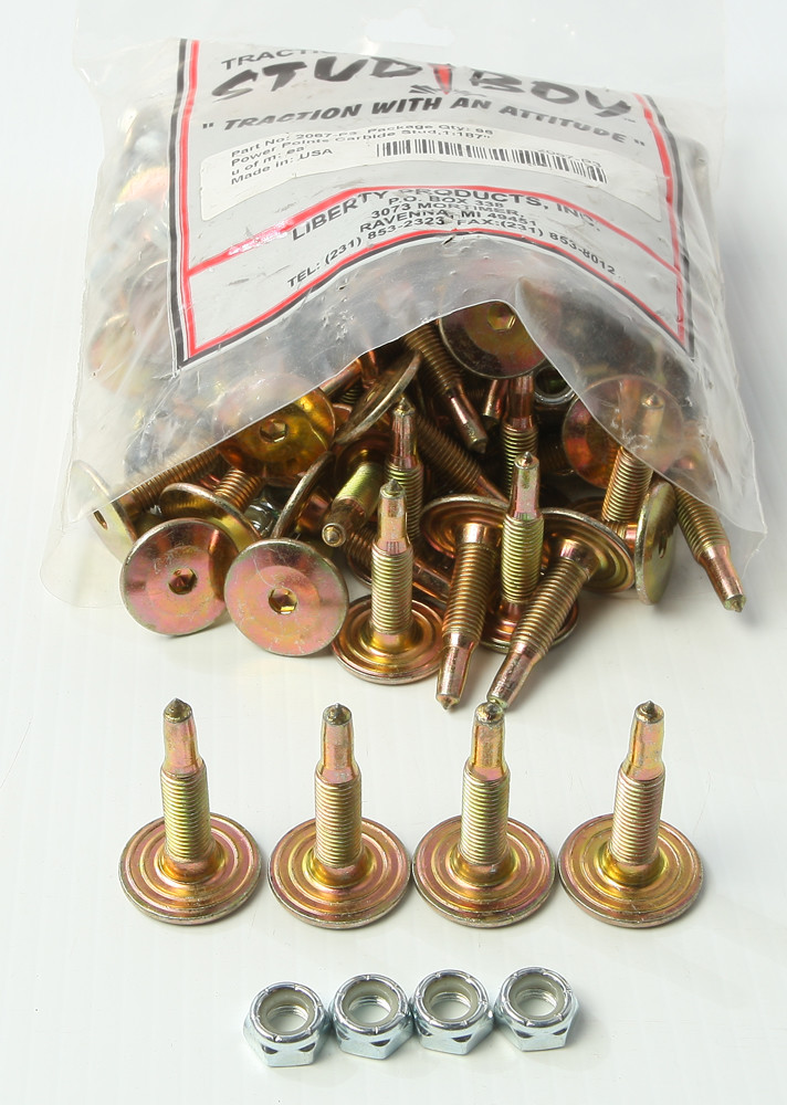 STUD BOY POWER POINT PUSH-THRU CARBIDE STUDS 1.187" 96/PK