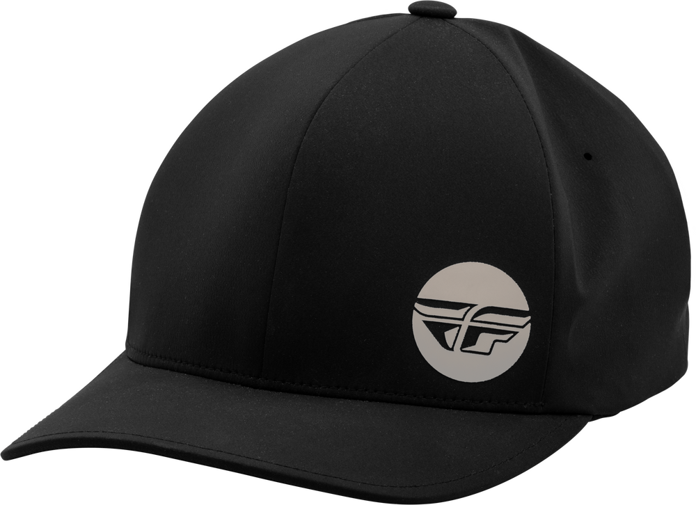 Fly Racing Delta Hat — Black/Light grey
