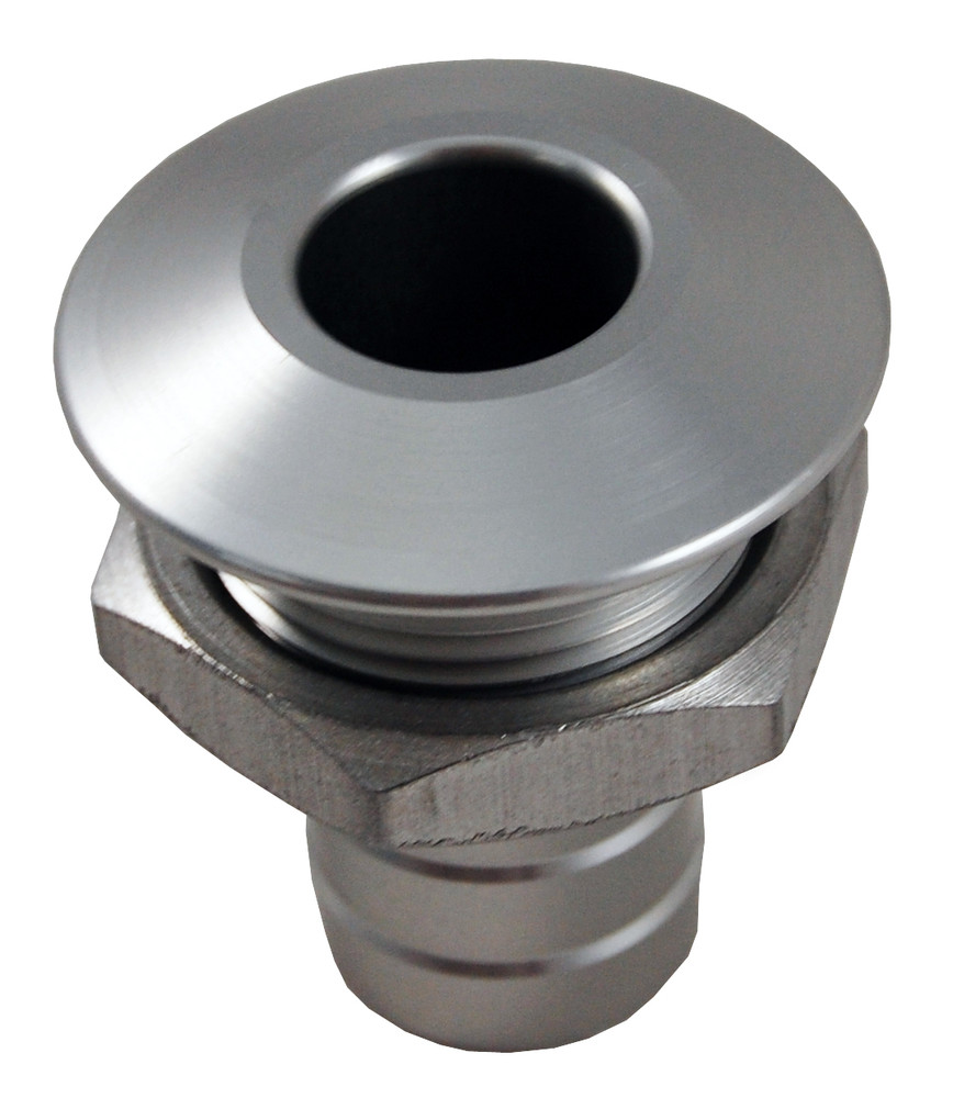 BLOWSION BILLET THRU-HULL WATER FITTING BILGE PUMP OUTLET NATURAL