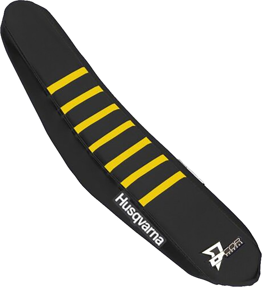 D-COR SEAT COVER BLACK YELLOW RIBS TC/FC125-450