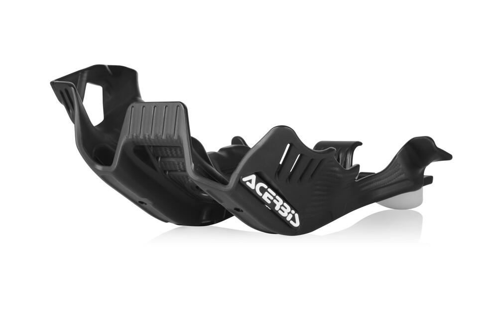 ACERBIS SKID PLATE W/LINKAGE GUARD BLACK/WHITE