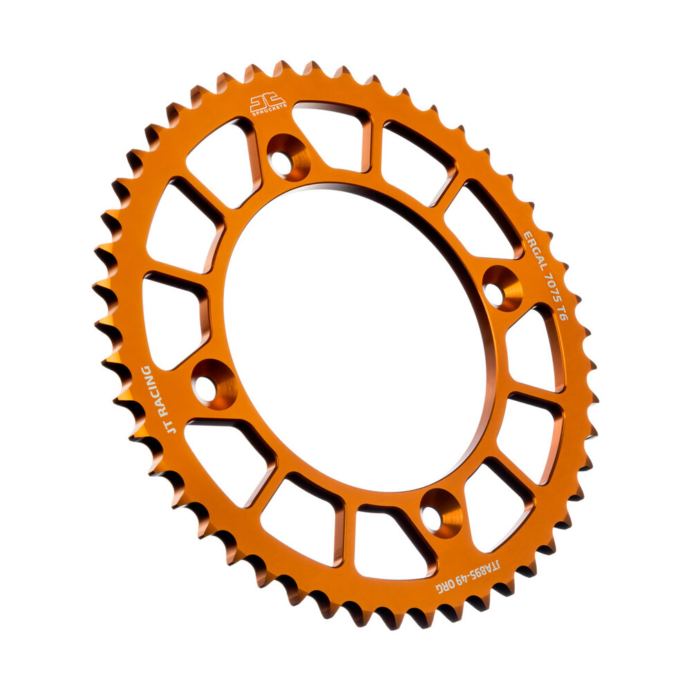 JT REAR RACELITE SPROCKET ALUM 49T-428 ORG HUSQ/KTM