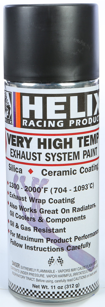 HELIX VERY HIGH TEMP EXHAUST SYSTEM PAINT FLAT BLACK 11OZ
