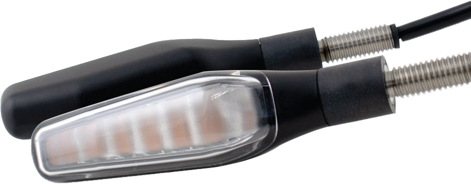 KOSO GW-04 LED TURN SIGNALS SEQUENTIAL MATTE BLACK PAIR