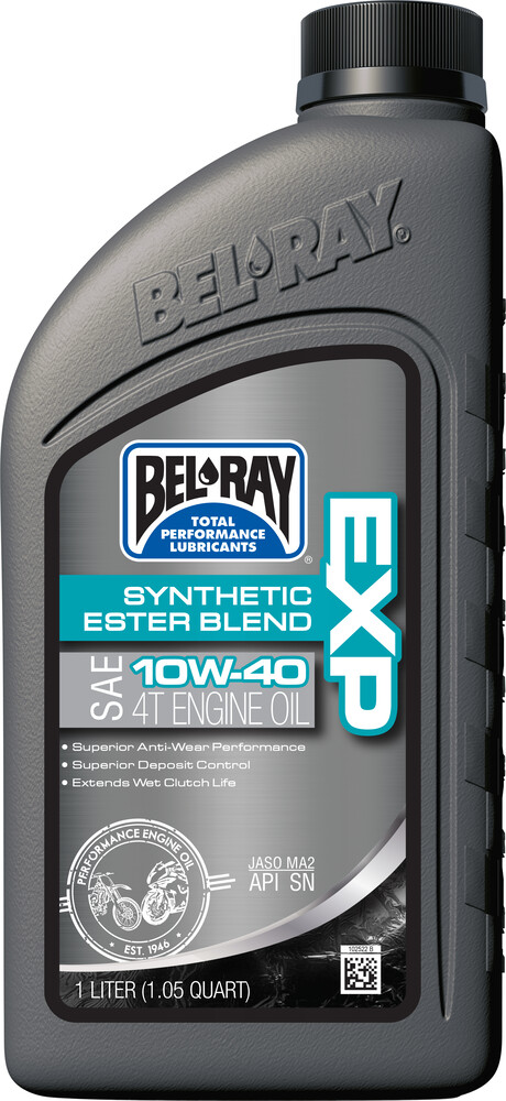 BEL-RAY EXP SYNTHETIC ESTER BLEND 4T ENGINE OIL 10W-40 1L