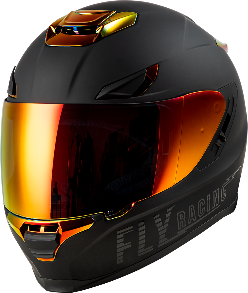 FLY RACING SENTINEL RECON HELMET MATTE BLACK/FIRE CHROME XL