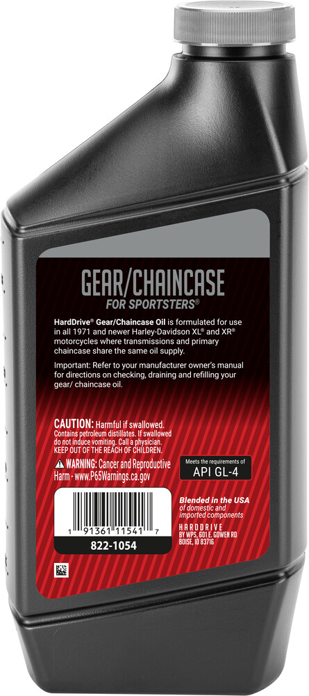 HARDDRIVE GEAR/CHAIN CASE OIL 1QT